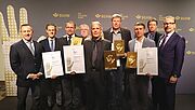 Preisübergabe der Goldenen Hand an Thyssen Krupp