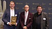 Preisübergabe der Goldenen Hand an Stadthafen Lünen GmbH