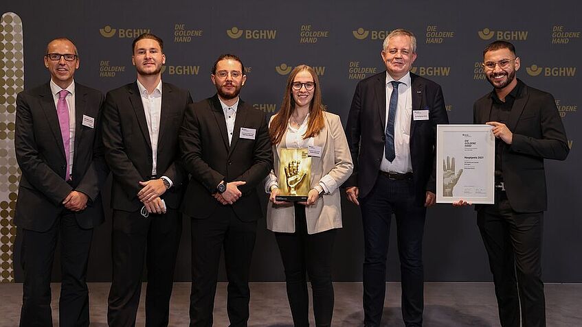 Preisübergabe der Goldenen Hand an die GE Healthcare GmbH